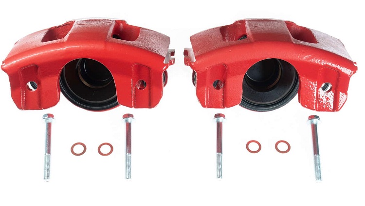 Power Stop Red Powdercoated Brake Calipers 90-06 Jeep Wrangler - Click Image to Close